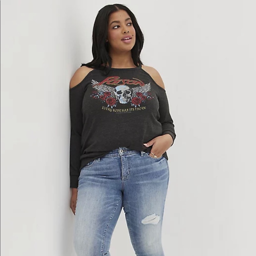 Cold shoulder sweatshirt - Poison (gray)
